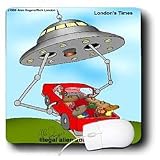 Londons Times Funny Aliens Cartoons - Illegal Abducted Aliens - Mouse Pads
