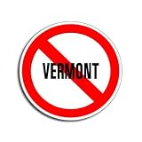 NO Anti VERMONT - Window Bumper Laptop Sticker