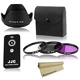 IR Wireless Remote Control + 52mm UV-CPL-FLD Filter Kit + 52mm Lens Hood + JB Digital Microfiber Lens Cleaning Cloth for PENTAX DSLR K-m, K-r, K-x, K-01, K-5, K-7, K10D, K20D, K100D, K110D, K200D, K2000 *ist (D, DL, DL2, DS, DS2) with 18-55mm Lens