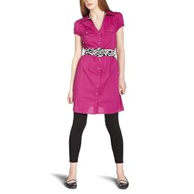Buy A. Byer Junior's Animal Magnetism Belted Shirt Dress by A. Byer
