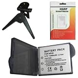 HQRP Replacement High Capacity SLB0837 Battery for Samsung Digimax i70, i50 MP3, Digimax i50 Digital Camera plus HQRP LCD Screen Protector & Mini Tripod