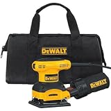 Factory-Reconditioned DEWALT D26441KR Heavy-Duty 2.4 Amp 1/4 Sheet Palm Grip Sander with Cloth Dust Bag