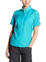 Icebreaker Merino Camisa Mujer Terra (Azul Claro)
