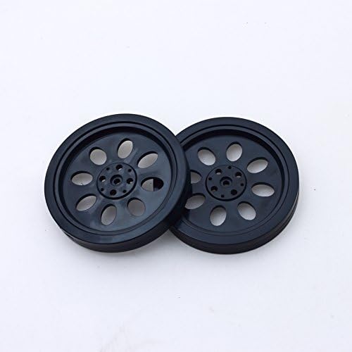 Two Plastic Wheel for servo 70mm 2.8 inchs