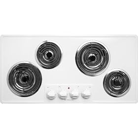 Frigidaire FFEC3603LW 36 Electric Cooktop - White: Appliances