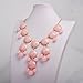 JANE STONE Bubble Necklace, Statement Necklace, Bubble Jewelry(Fn0508-Pink)