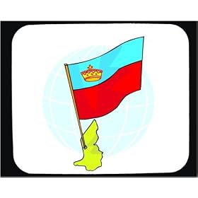 Mouse Pad with international, country, Liechtenstein
