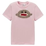 Toddler Girls' Morfs Cheeky Monkey Short-Sleeve Tee - Light Pink - (2T)