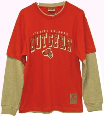 Buy Rutgers Scarlett Knights NCAA T-shirt Long Sleeve Combo by Colosseum Athletics