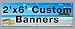 2'x6' Custom Full Color Vinyl Banners Vinyl Signs by SignsinaSnap - Digitally Printed