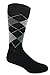 Men's Designer Argyle Cotton Crew Socks (2 Pairs)