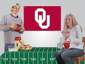 Oklahoma Sooners Game/Tailgate Party Kits Banner , Tablecloth NCAA College Athletics Fan Shop Sports Team Merchandise
