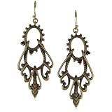Lucky Brand Openwork Swing Hoop Earrings