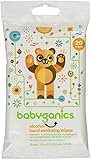 BabyGanics Alcohol Free Hand Sanitizer On the Go Wipes, Mandarin, 20 Count
