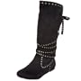 Not Rated Women's Metal Shop Boot,Black,6.5 M US