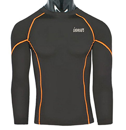 Panegy Men's Compression Long Sleeves Baselayer Underlayer Sportswear Shirt