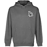 NCAA Long Beach State 49ers Gunmetal Logo Applique Midweight Pullover Hoody