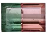 MIN 1.00CT MM VARIES RECTANGLE SHAPE WATERMELON TOURMALINE