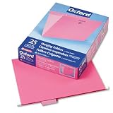 ESSELTE PENDAFLEX CORP. / Recycled colored hanging file folders, letter, 1/5 cut tabs, pink, 25/box / ESS81609 / Sold as 1 Box / Mfr Part # 81609 \*/ Recycled colored hanging file folders, letter, 1/5