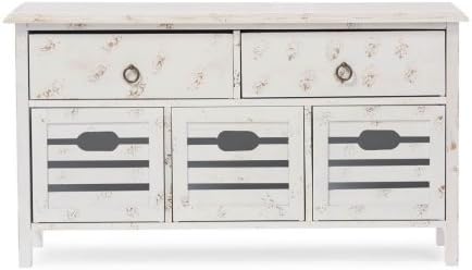 Wholesale Interiors Rococo Shabby Elegance 5 Drawer Storage Bench