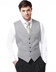 5 Button Wedding Waistcoat with Wool