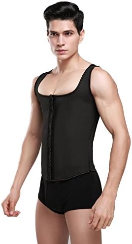 Latex Men Waist Trainer Slim Fitness Shaper Vest (4XL fit waist 36''-38'' )