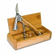 NCAA Elan Deluxe Waiter's Corkscrew in Gift Box, Bamboo