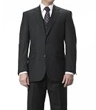 Joseph 2 Button Wool Vested Suit with Plain Front Trousers - Extended Sizes