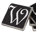 Marble Coaster Set W - Black