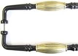 Top Knobs M1252-18 Pair Tuscany D Pull Back to Back Door Pull Bronze