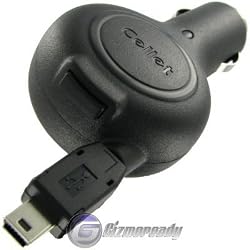 Cellet Retractable Car Charger for Mini USB phones