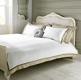 Deluxe Luxury Moonrock Triple Cuff Duvet Set with 2 Pillow cases - Natural - Size King