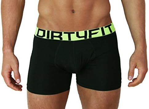 DirtyFit Men's Boxer Brief (Medium, Yellow)