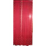 2 Pink Indian Silk Sari Drapes Panel 90 by Mogul Interior