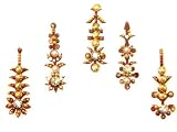 Self Adhesive Indian Bindi Dots Bollywood Belly Dance Tattoo Body Art and Crystal Wedding & Bridal Fashion Jewelry