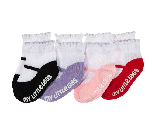 juDanzy Mary Jane Socks for baby & Toddlers girls Red, Black, Pink, Purple with Grips