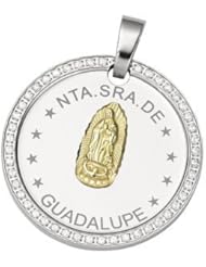 Joyas Alternativas™ Stainless Steel & CZ Round Gaudalupe Pendant