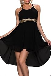 Chiffon/Polyester/Spandex High-Low-Hem Sleeveless Spring Summer Winter Club Dress/Party Dress 
