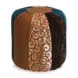 New IMAX Vandello Round Fabric Pouffe Ottoman High Quality Modern Design Beautiful Reasonable Price