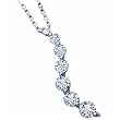 0.25Ct Diamond Seven Journey Pendant Necklace