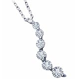 0.50Ct Diamond Seven Journey Pendant Necklace