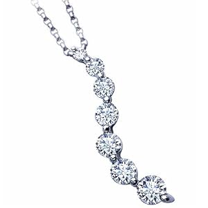 0.50Ct Diamond Seven Journey Pendant Necklace