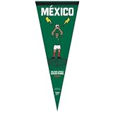 World Cup Mexico Green World Cup 12'' x 30'' Vertical Premium Felt Pennant