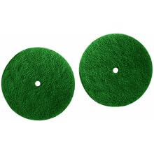 Koblenz Genuine Scrubbing Pads Pack of Two Six Inch Pads and Two Plastic Retainers