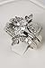Silver Plated Faux Diamond Marquise Ring Set - 3-piece with Jacket - Size 7