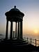 Silhouette of Marble Mirador at Sunset, Son Marroig, Near Deya, Balearic Islands Photographic Poster Print by Ruth Tomlinson, 18x24