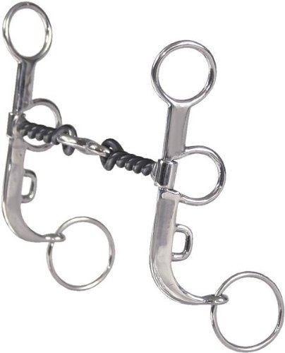 Trammell Twisted Wire Argentine Snaffle Bit w/Dogbone - 5