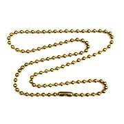 3mm Brass Ball Chain Necklace