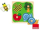 Jumbo D53010 - Holzpuzzle Biene, Apfelbaum und Schnecke 4 Teile