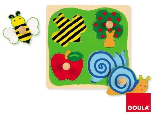 Jumbo D53010 - Holzpuzzle Biene, Apfelbaum und Schnecke 4 Teile Preisvergleich